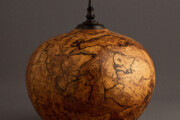 Spalted Oak Burl Keepsake Urn, u154 5x5